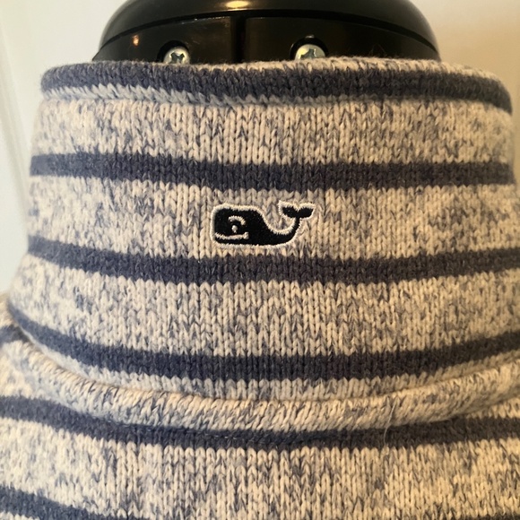 Vineyard Vines Gray with Navy Blue Stripes Vest Size M - Picture 7 of 10